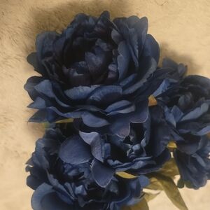 Ashland Deep Blue Faux Floral Bouquet